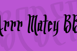 Arrr Matey BB Font