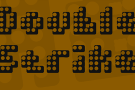 Double Strike Font