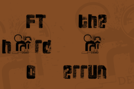 FT 3 the hard way Overrun Font