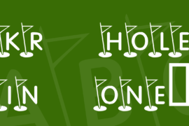 KR Hole In One! Font