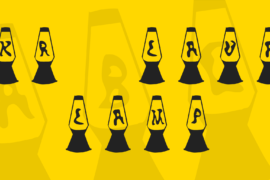 KR Lava Lamp Font