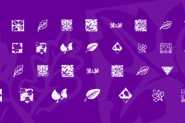KR Leafy Font