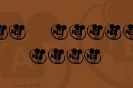 KR Movie Time Font