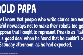 Mold Papa Font