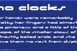No Clocks Font