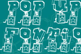Pop Up Fontio Font
