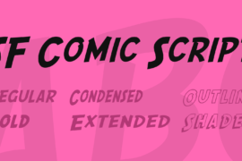 SF Comic Script Font Family