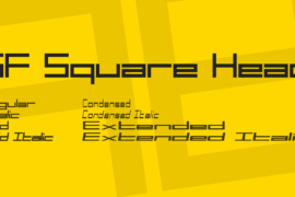SF Square Head Font Family