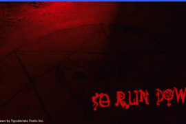 So Run Down Font