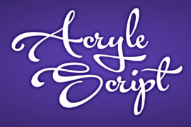 Acryle Script Personal Use Font