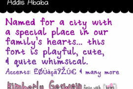 Addis Ababa Font