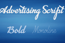 Advertising Script Font Family