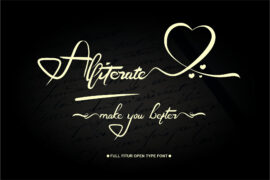 Aliterate Font