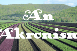 An Akronism Font