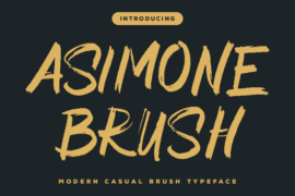 Asimone Brush Font