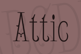 Attic Font