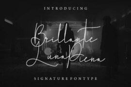 B Luna Piena Demo Font Family
