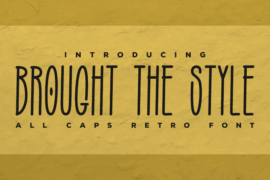 BROUGHT THE STYLE Font