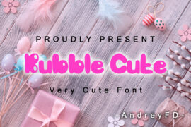 bubble cute Font