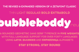 bubbleboddy Font Family