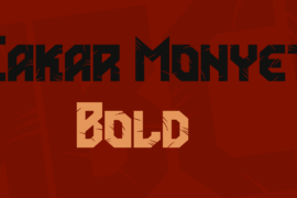Cakar Monyet Font