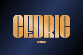 CEDRIC demo Font