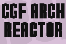CGF Arch Reactor Font