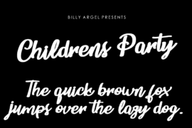Childrens Party Personal Use Font