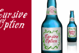 Cursive Option Font