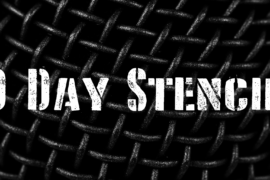 D Day Stencil Font