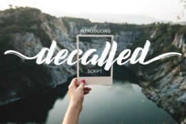 decalled script Font