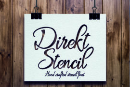 Direkt Stencil Font