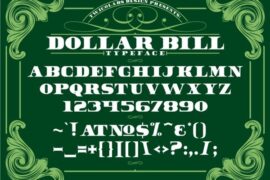 Dollar Bill Font