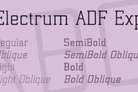 Electrum ADF Exp Font Family