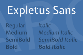 Expletus Sans Font Family