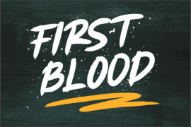 FIRST BLOOD Font