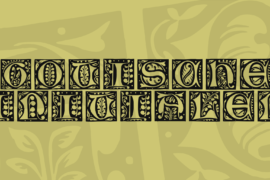 Gotische Initialen Font