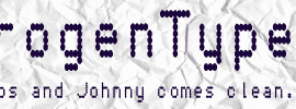 Hydrogen Type Font