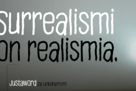 Justaword Font