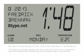 LCD Font Family