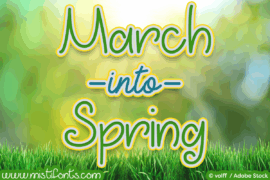 March into Spring Font