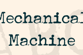 Mechanical Machine Font
