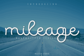 mileage Font