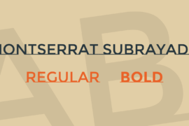 Montserrat Subrayada Font Family