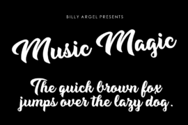 Music Magic Personal Use Font