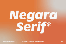 Negara Serif Font