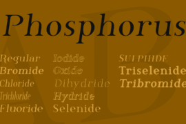 Phosphorus Font Family