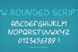 PWRoundedScript Font