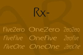 Rx Font Family