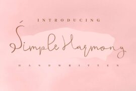 Simple Harmonydemo Font